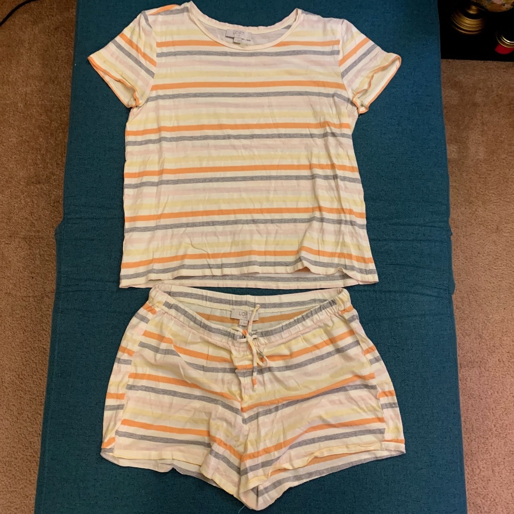 Loft Striped Sleep Pajama Set